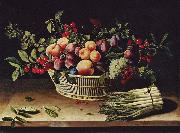 Weintrauben, apfel und Melonen, Louise Moillon